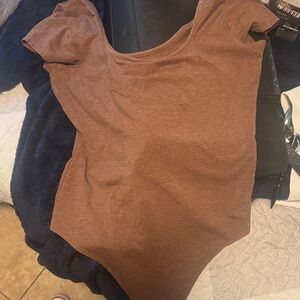 American Eagle Outfitters Brown Bodysuit